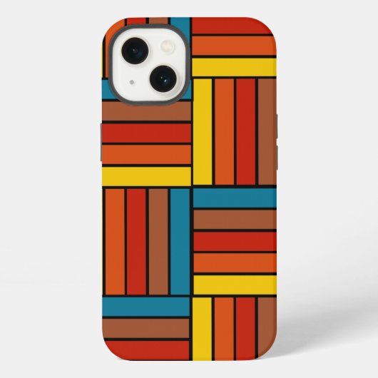 1970年代の四角形 iPhoneケース (裏面)