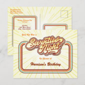 1970年代の夜　ポストカード招待状 インビテーションポストカード (正面/裏面)