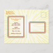 1970年代の夜　ポストカード招待状 インビテーションポストカード (裏面)