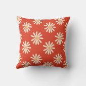 1970年代の大ヴィンテージレトロフローラ クッション (裏面)