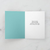 1970年代の女性のためのメリークリスマスヴィンテージ シーズンカード (内部)