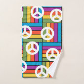 1970年代の平和 バスタオルセット (ハンドタオル)