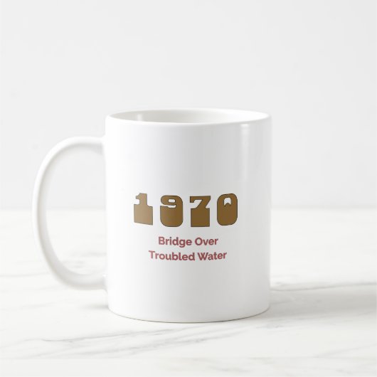 1970年代の年間トップソング コーヒーマグカップ (左)