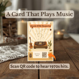 1970年代の懐かしい音楽療法グリーティングカード カード