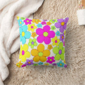 1970年代の花スタイル クッション (ブランケット)