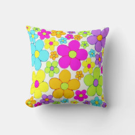 1970年代の花スタイル クッション