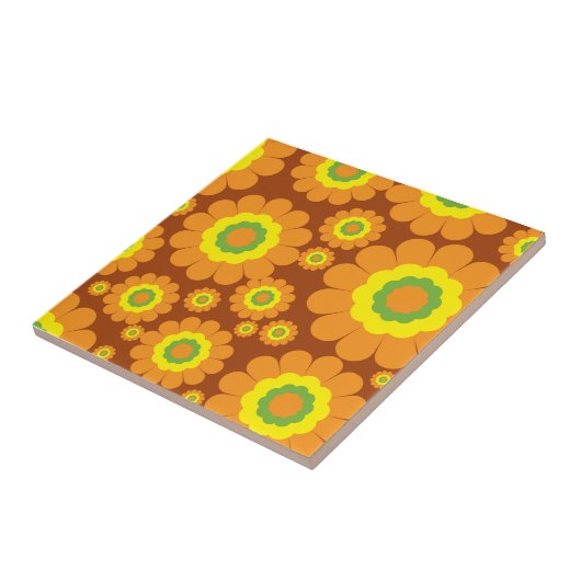 1970年代の花 タイル (側面)