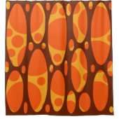 1970年代の階層化された楕円 シャワーカーテン (正面)