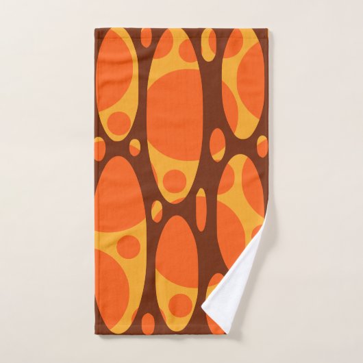 1970年代の階層化された楕円 バスタオルセット (ハンドタオル)