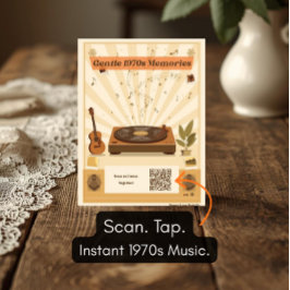 1970年代の音楽プレイリスト　認知症のためのポストカード ポストカード