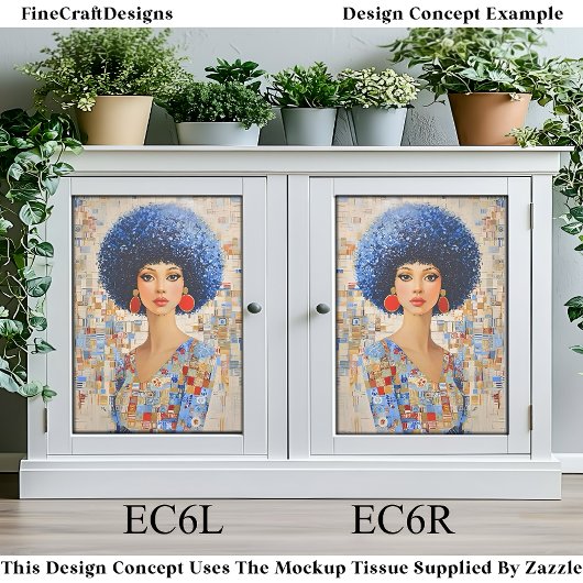 1970年代アフインスパイアロヘアスタイル女性EC6Lデコページ 薄葉紙