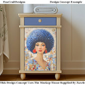 1970年代アフインスパイアロヘアスタイル女性EC6Rデコページ 薄葉紙