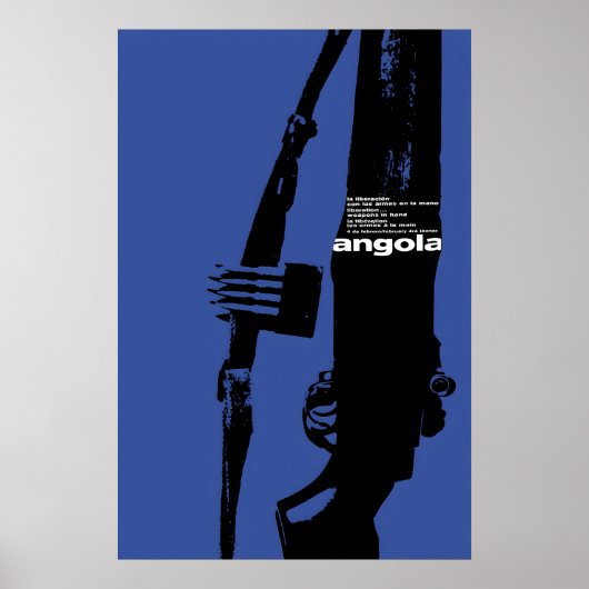 1970年代アフリカプロパガンダポスター Angola Liberation! ポスター (正面)