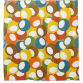 1970年代オリーブサークル シャワーカーテン (正面)