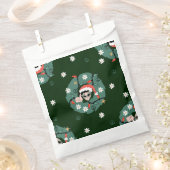 1970年代クリスマスリースサンタエイリアン フェイバーバッグ (クリップ留めされた状態)