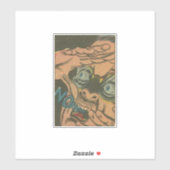 1970年代ゴールデンエイジホラー漫画 |怖いヴィンテージ シール (シート)