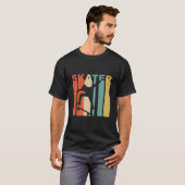 1970年代スタイルのスケーター スケートボーダー スケートボーディング Tシャツ (正面フル)