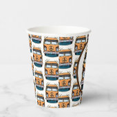 1970年代ヒッパイバンレトロヴィンテージスタイル誕生日 紙コップ (右)