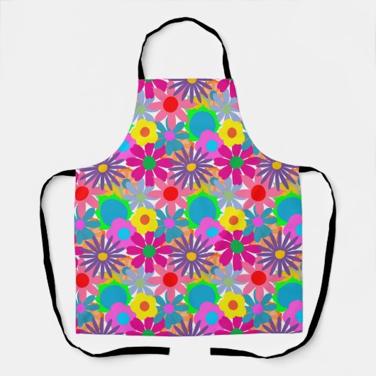 1970年代フラワーパワー エプロン (正面)