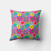 1970年代フラワーパワー クッション (裏面)