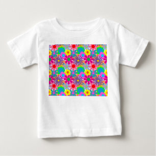 1970年代フラワーパワー ベビーTシャツ