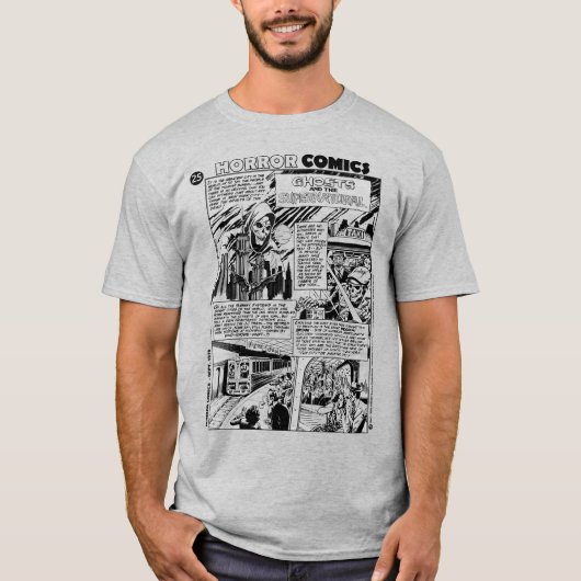 1970年代ホラーコミックTシャツ Tシャツ (正面)