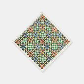 1970年代モロッコカラーパターン スタンダードカクテルナプキン (角)