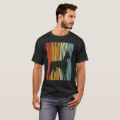 1970年代レトロ調ドーベルマン Tシャツ (正面フル)