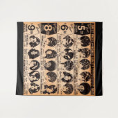 1970年代初期かつら広告プリント タペストリー (正面(横))