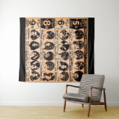 1970年代初期かつら広告プリント タペストリー (インサイチュ(横))