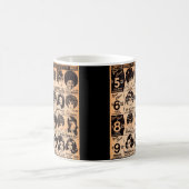 1970年代初期のかつら広告 コーヒーマグカップ (中央)