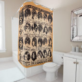 1970年代初期のかつら広告 シャワーカーテン (インサイチュ)