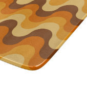 1970年代半モダンば波のパターンストライプ カッティングボード (角)