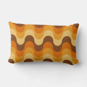1970年代半モダンば波のパターンストライプ ランバークッション (裏面)
