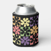 1970年代数々の色レトロデイジー 缶クーラー (缶正面)