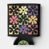 1970年代数々の色レトロデイジー 缶クーラー (正面)