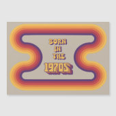 1970年代生まれ、ミレニアル世代、ジェネレーションX、誕生年 マグネット招待状 (正面)