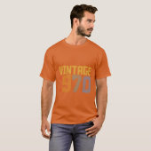 1970年代 レトロ カラフル フレンズ Tシャツ (正面フル)