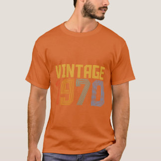 1970年代 レトロ カラフル フレンズ Tシャツ