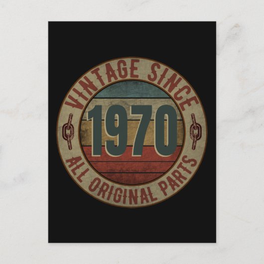 1970年以来のヴィンテージ 全てオリジナルのパーツです。 ポストカード (正面)