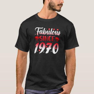 1970年以来の素晴らしい誕生日女の子52nd誕生日ボー tシャツ