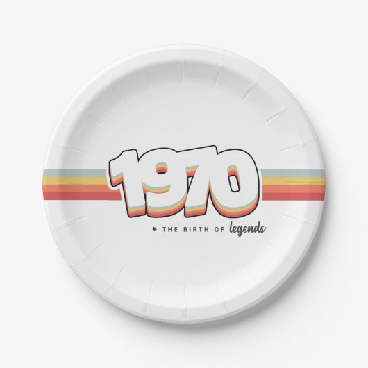 1970年伝説の誕生 ペーパープレート (正面)