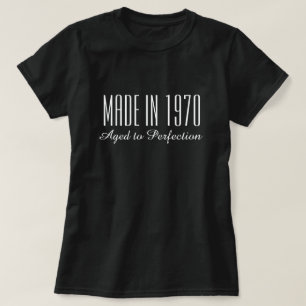 1970年完成までの完成おもしろい誕生日 Tシャツ