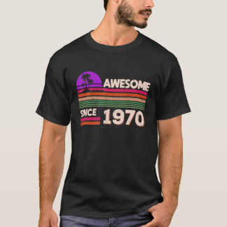 1970年生まれの52歳の誕生日おめでとう Tシャツ