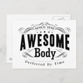 1970年生まれ 素晴らしい肉体 ポストカード (正面/裏面)