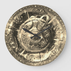 1970年結婚記念50周年2020フェイク金ゴールド ラージ壁時計