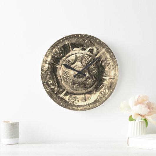 1970年結婚記念50周年2020フェイク金ゴールド ラージ壁時計 (ホーム)