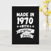 1970年製のオリジナルパーツ付き カード (黄色い花)