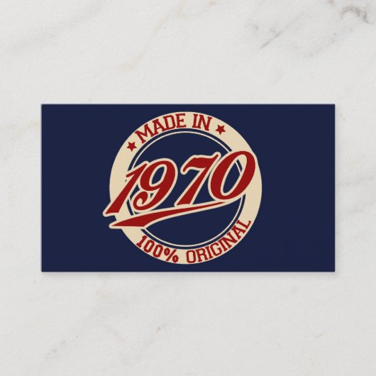 1970年製 名刺 (正面)