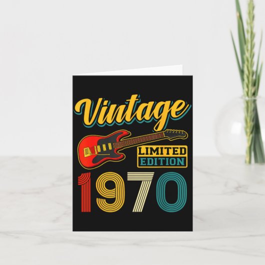 1970年限定ヴィンテージギター 誕生年 カード (正面)